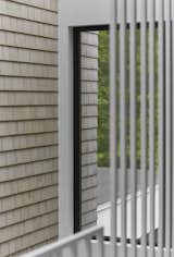 The use of cedar shingles, both inside and outside, gives a lot of texture and warmth to the house
