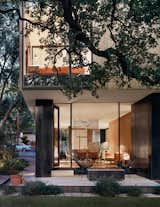 Thanks to a robust solar panel array, the house is net-zero, with enough energy to charge the couple's electric car as well.