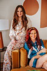 Friends and creative collaborators designer Claire Thomas and comedian Mamrie Hart.