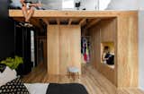 Yoga house by Robert Hutchinson Architects master bedroom closet