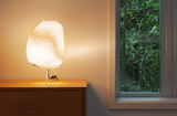 The latest addition to Graypants’ Scraplights collection includes the luminous and richly textured Ebey table lamp, fashioned after a stone its designer collected on one of his beach walks.