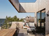 Deck of Jon Staff’s Fire Island Home by Hufft