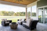 Outdoor lounge with spectacular views and comfortable seating.