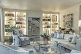 Living room showcases a highlight wall with statement decor  Photo 6 of 24 in Historic and Grand Home by Angelica Angeli