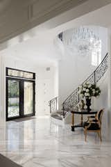 Entryway with stunning marble floors makes a grand impression