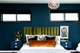 Master bedroom with custom bed and nightstands 