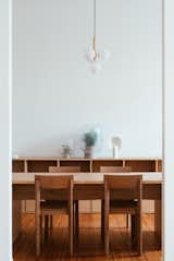 Living Room, Bench, Ceiling Lighting, Chair, and Medium Hardwood Floor  Photo 7 of 18 in New Thisispaper Berlin Atelier by Alexander