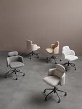 Designed by Hans Thyge &amp; Co for Icons of Denmark, Crossover is—as its name suggests—a combination of functional task chair and refined meeting chair. The resulting chair responds to the body’s natural movements and has just two manual adjustments, height and tilt, to keep things simple. This softer take on a task chair makes it perfect for the home office.