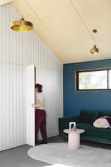 Upstairs living room at Blue House Yarraville by Studio B Architects.