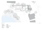 Ground floor plan of Bundeena Beach House by Grove Architects.