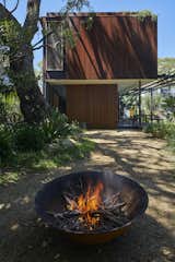 Bundeena Beach House by Grove Architects fire pit