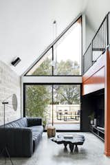 Living room at Cuckoo House by RARA Architects.