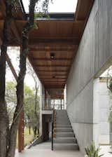 Stair to the office of Casa BS by Alarcia Ferrer Arquitectos.