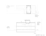 Mezzanine plan and section of Wood Box by MOA Architecture