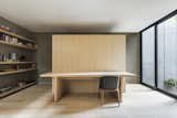 A bespoke oak desk in the more private family room on the first floor offers a space for family members to work or study in private.&nbsp;