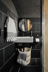 Bathroom of Scandinavian Skoolie by Killdisco Design.