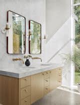 Master bathroom at Hemlock Ave. House by Chioco Design.
