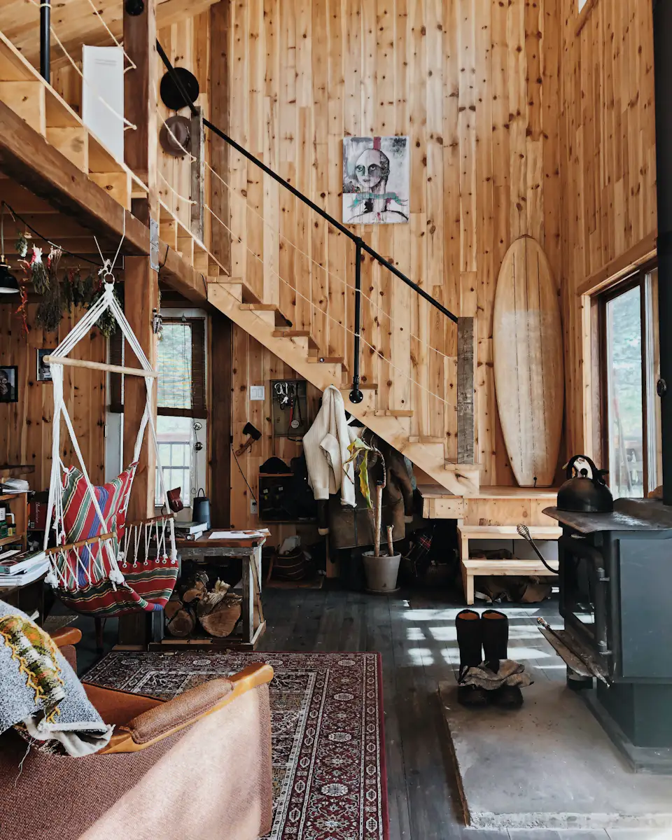 Picture of Photo 5 of 19 in A Filmmaker Builds a Rustic Off-Grid Cabin Deep in a ...
