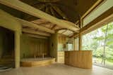 The first floor is constructed primarily from sawara cypress, a species of wood native to central Japan this is cultivated for its high-quality timber.
