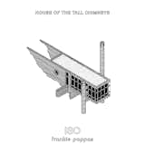 Isometric drawing of House of the Tall Chimneys by Frankie Pappas.