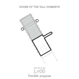 Level +00 ceiling plan of House of the Tall Chimneys by Frankie Pappas.