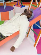 Yinka Ilori in his Playland installation at the Cannes Lions Festival of Creativity in 2019.