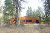 “It was very important to me that the cabin be low to the ground,” says Diane. “I love the forest floor and the sway of our huge ponderosas, so I wanted as little disruption of the natural ecosystem as possible—a request which our builder, Trevor, honored admirably.”