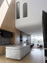Kitchen of Bring to Light Terrace House by Stafford Architecture.