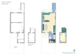 Before and after floor plans of MO-TEL by Office S&amp;M&nbsp;