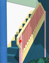 Illustration of stair for MO-TEL by Office S&amp;M&nbsp;