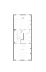 Second floor plan of Brooklyn Brownstone by Uli Wagner Design Lab