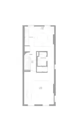 Third floor plan of Brooklyn Brownstone by Uli Wagner Design Lab