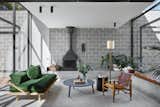 Kyneton House concrete-block living room