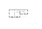 The first floor plan of the Concrete Plinth House by DGN Studio.