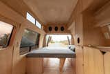 The bed is located at the rear of the van, so it has access to the views afforded by the open doors.&nbsp;
