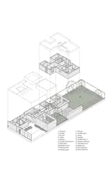 Isometric drawing of Casa Mika by ASP Arquitectura Sergio Portillo