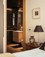 Bedroom and en suite of Devon Passivhaus by McLean Quinlan