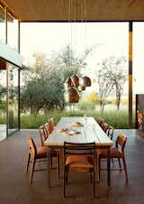 <span style="font-family: Theinhardt, -apple-system, BlinkMacSystemFont, &quot;Segoe UI&quot;, Roboto, Oxygen-Sans, Ubuntu, Cantarell, &quot;Helvetica Neue&quot;, sans-serif;">The large windows in front of the dining table can be completely opened up to nature, and the granite</span><span style="font-family: Theinhardt, -apple-system, BlinkMacSystemFont, &quot;Segoe UI&quot;, Roboto, Oxygen-Sans, Ubuntu, Cantarell, &quot;Helvetica Neue&quot;, sans-serif;"> floors are made of off-cuts and waste material from quarries</span>