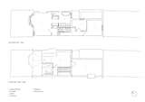 Upper floor plans of Hampstead House by Oliver Leech Architects after renovation