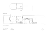 Lower floor plans of Hampstead House by Oliver Leech Architects before renovation