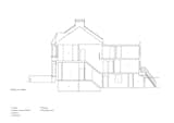 Section of Hampstead House by Oliver Leech Architects before renovation