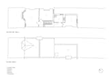Upper floor plans of Hampstead House by Oliver Leech Architects before renovation