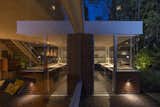 “I love the nighttime lighting of the new extension,” says architect Helena Rivera. “It allows the space to change from a functional workspace to a chill-out area very quickly through dimmers and carefully positioned track lights.”