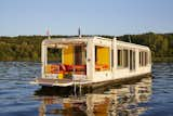 After buying a boat, Marianne, who split her time between Beijing and Berlin, wanted to create a floating home that bridged Eastern and Western concepts of design. So she approached long-time friend Binke Lenhardt, an architect and cofounder of design firm Crossboundaries. In keeping with this approach, the boat is named Fàng Sōng—which means "Relax!"—representing a link to Marianne’s life and experiences in China.