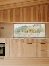 Kitchen of Kjerringholmen Cabin by Line Solgaard Arkitekter