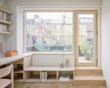 The stairs from the first floor lead directly into the new study, which opens out to a generous roof terrace.