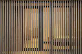 The "veils"—which give the home its Veil House name—are crafted from thermally modified hemlock.