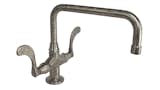 Town and Country

Gracefully arched paddle handles flanking a deep angular spout provide the signature style of the Sonoma Forge WingNut Collection. A stunning addition to the kitchen, bar and bath,
this collection brings a bit of rustic country to contemporary urban flair.
 
Complete your bath suite with coordinated accessories.

Forged in America.