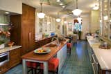 Kitchen island and integral ChefSink in genuine Copper MetalCrete® finish.