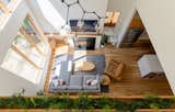 View of living room from above
